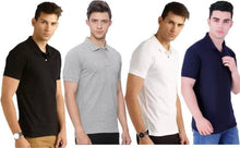 Load image into Gallery viewer, Premium Polyester Solid Half Sleeves Polo T-Shirt
